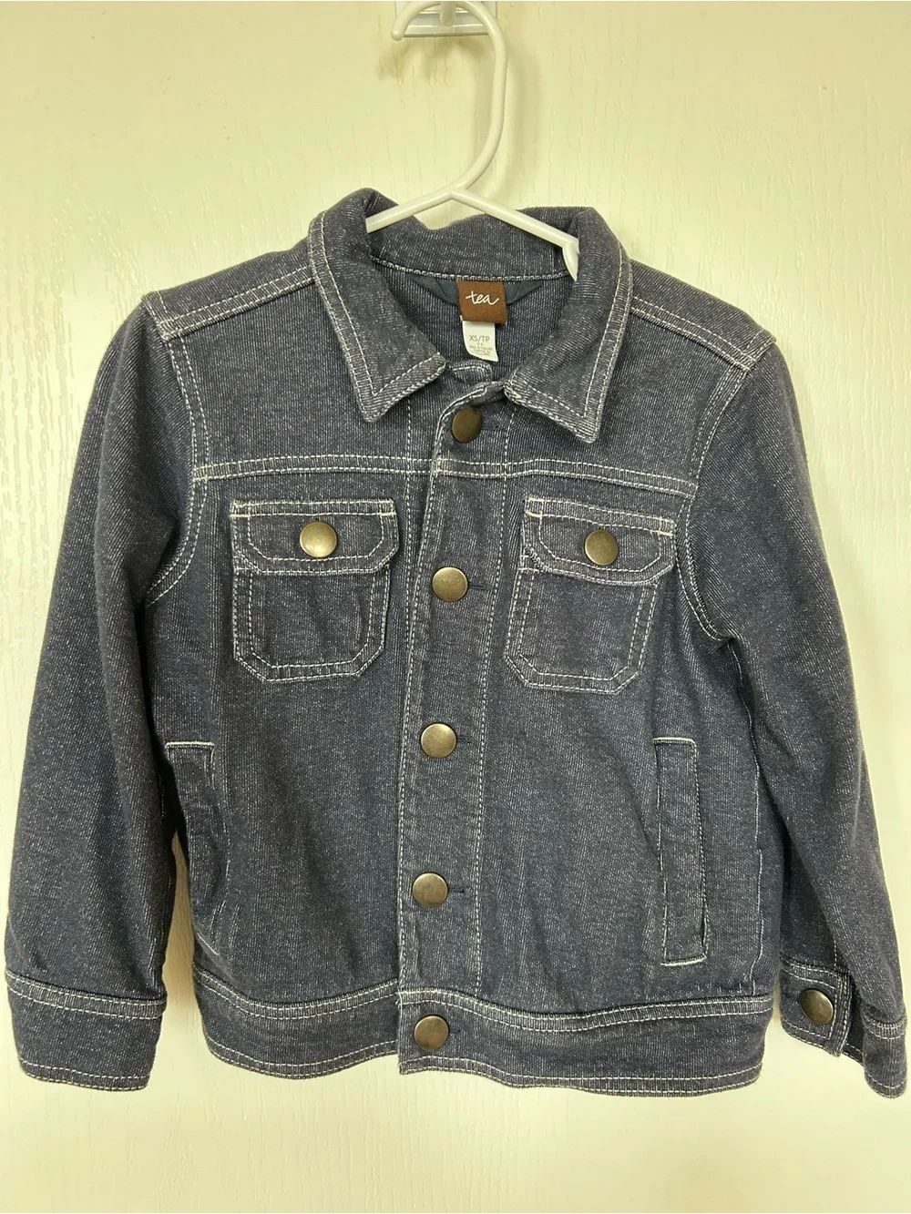 Tea Collection Dark Denim Jacket - Navy Blue